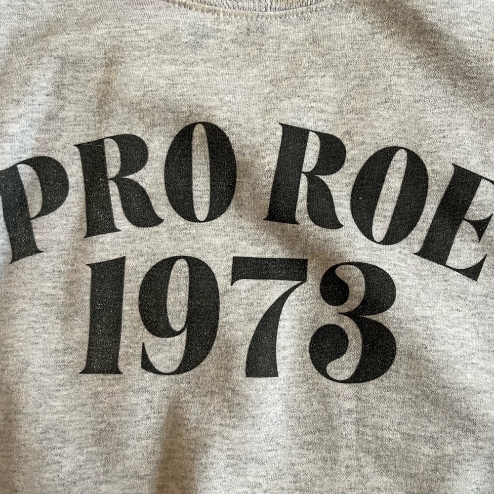 Pro Roe 1973 Gray Sweater - Picture 3 of 3